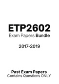 ETP2602 - Exam Revision Questions (2017-2019)