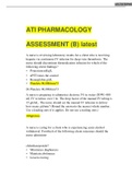 ATI PHARMACOLOGY ASSESSMENT (B) ATI PHARMACOLOGY ASSESSMENT (B) ATI PHARMACOLOGY ASSESSMENT (B)