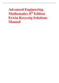 Advanced Engineering Mathematics 8th Edition Erwin Kreyszig Solutions Manual