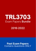 TRL3703 - Exam Questions PACK (2017-2022)