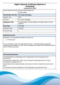 Cloud Computing Assignment-Pearson BTEC Level 5 Higher National Diploma in Computing and Software Development (Edexcel HND)