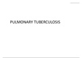 Pulmonary tuberculosis (TB)