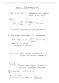 Math Analysis - Taylor Polynomial