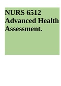 NURS 6512 Advanced Health Assessment Final Exam 2021, NURS 6512 Week 6 Midterm Exam: Advanced Health Assessment: (Recent Solutions and Resources for multiple versions), NURS 6512 Week 6 Midted Health Assessment: (Recent Solutions and Resources for multipl