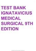Medical Surgical Nursing 9th Edition Ignatavicius Test Bank.Latest