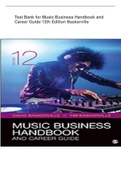 Test Bank for Music Business Handbook and Career Guide 12th Edition 