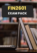 FIN2601 Exam Pack  (Questions and Answers)