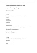Sociology A Down-to-Earth Approach, Henslin - Exam Preparation Test Bank (Downloadable Doc)