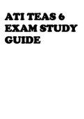 ATI TEAS 6 EXAM STUDY GUIDE (Science) 