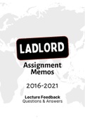 LADLORD (NOtes, ExamPACK, QuestionsPACK, Tut201 Letters)