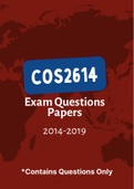 COS2614 - Exam Questions PACK (2014-2019)