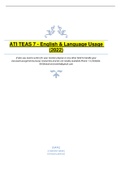 ATI TEAS 7 English and Language Usage Test