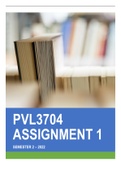 PVL3704 Assignment 1 Semester 2 2022
