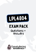 LPL4804 - EXAM PACK (Questions and Answers for 2013-2022)