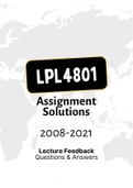LPL4801 - Assignment MCQ Solutions (2022)