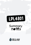 LPL4801 - Summarised NOtes 