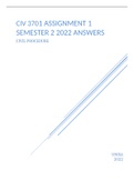 CIV3701 - Civil Procedure ASSIGNMENT 1 SEMESTER 2 2022 ANSWERS
