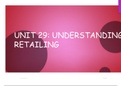 Unit 29 - Understanding Retailing P4