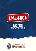 LML4806 - Exam Notes (Company Law)