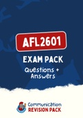 AFL2601 (NOtes, ExamPACK, QuestionsPACK, Tut201 Letters)