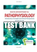 Davis Advantage for Pathophysiology 2nd Edition Capriotti Test Bank 46 Chapter |ISBN-13:9780803694118