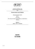      ADVANCED SUBSIDIARY (AS) General Certificate of Education 2019    Government and Politics  Assessment Unit AS 1 assessing The Government and Politics of Northern Ireland  [SGP11 latest updates 2022