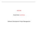 INF3708 - Summary study notes - Software and Project Management 