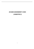 Afl2603 assignment 2 2022 ( semester 2)