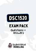 DSC1520 - EXAM PACK (2022)