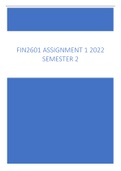 Fin2601 Assignment 1 2022 Semester 2