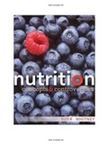 Nutrition Concepts & Controversies 15th Edition Sizer Whitney Test Bank | 15 Chapters |Test bank| Complete Guide A+