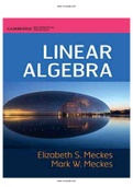 Linear Algebra 1st Edition Meckes Solutions Manual