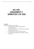 AFL1501 ASSIGNMENT 4 SEMESTER 2 2022 (ALL ANSWERS/ SOLUTIONS)