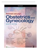 Test Bank For Beckmann and Ling's Obstetrics and Gynecology 8th Edition By Dr. Robert Casanova