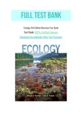 Ecology 5th Edition Bowman Test Bank