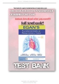 (Complete)Test Bank For Egan’s Fundamentals Of Respiratory Care, 11th Edition| Latest| Guide| Complete|