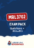 MRL3702 (NOtes, ExamPACK, QuestionsPACK, Tut201 Letters)