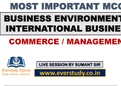 Business Envt and Intl Business Live Session MCQ