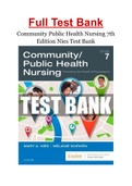Community Public Health Nursing 7th Edition Nies Test Bank