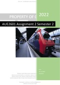 AUE2601 Assignment 2 Semester 2 2022 Solution