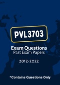 PVL3703 - Exam Revision Questions (2012-2022)