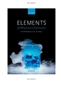 Elements of Physical Chemistry 7th Edition Atkins Test Bank ISBN-13 ‏ : ‎9780198796701 |COMPLETE TEST BANK GUIDE A+