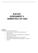 SJD1501 ASSIGNMENT 4 SEMESTER 2 2022 (ALL ANSWERS & SOLUTIONS) (1)