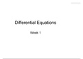 differential equation introduction uses of DEs &ODEs modeling