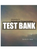 Introduction to Industrial Organization 2nd Edition Cabral Test Bank ISBN-13 ‏ : ‎9780262035941 |Complete Test Bank| All Chapters.