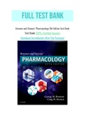 Brenner and Stevens’ Pharmacology 5th Edition Test Bank