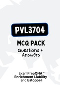 PVL3704 - MCQ + Answers (ExamPACK with references)