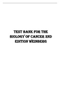 Test Bank for The Biology of Cancer 2nd Edition Weinberg