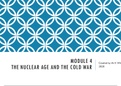 The Nuclear Age and the Cold War