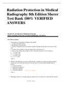 Radiation Protection in Medical Radiography 8th Edition Sherer Test Bank 100% VERIFIED ANSWERS 